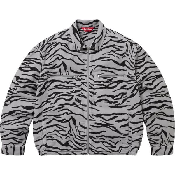 Supreme Moleskin Work Jacket - Zebra (front)