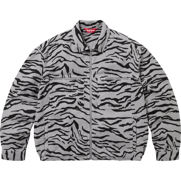 Supreme Moleskin Work Jacket - Zebra (front)