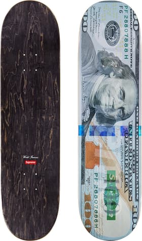 Supreme Money Logo Skateboard 8.25" x 32"