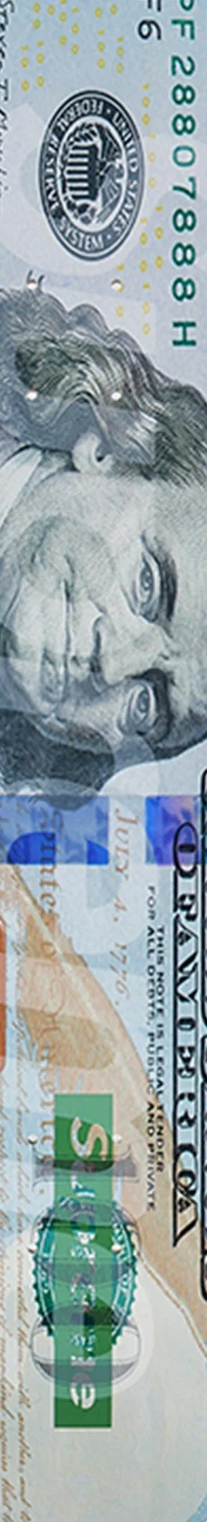 Supreme Money Logo Skateboard - 8.25" x 32" (front)