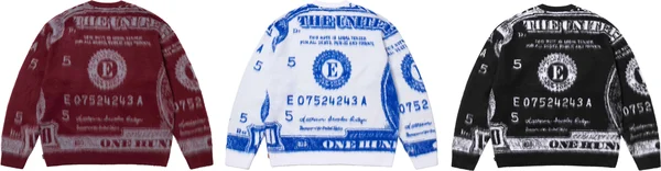 Supreme Money Sweater - Product Image