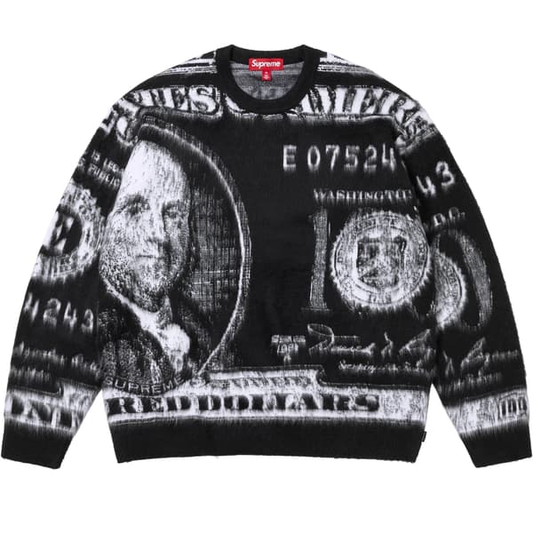 Supreme Money Sweater - Black (front)