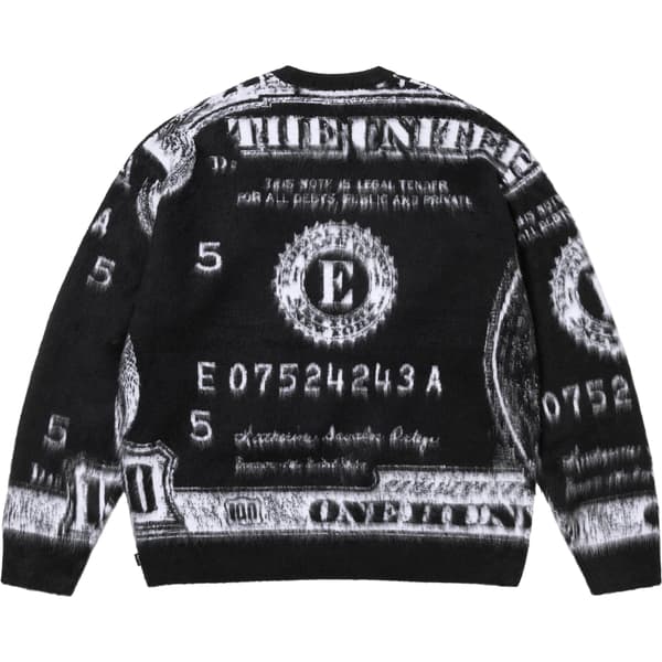 Supreme Money Sweater - Black (front)