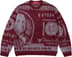 Supreme Money Sweater - Burgundy (front)