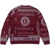 Supreme Money Sweater - Burgundy (front)