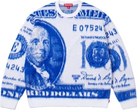 Supreme Money Sweater White