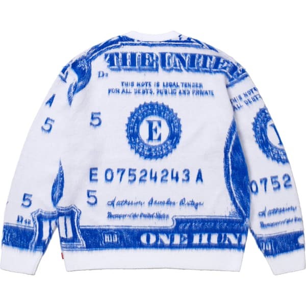 Supreme Money Sweater - White (front)