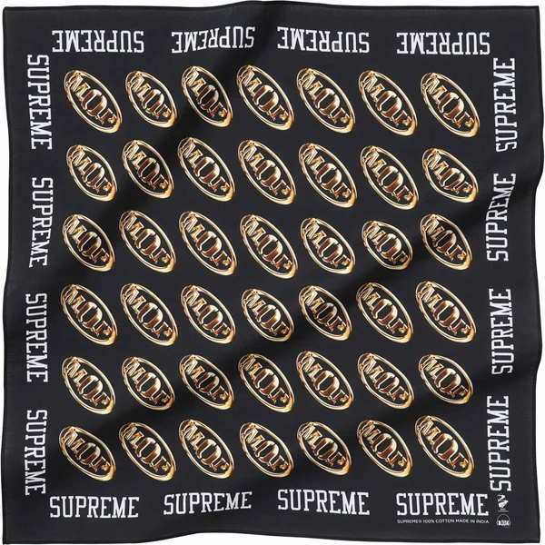 Supreme M.O.P. Bandana - Black (front)