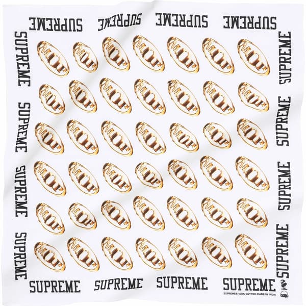 Supreme M.O.P. Bandana - White (front)