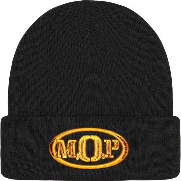 Supreme M.O.P. Beanie - Black (front)
