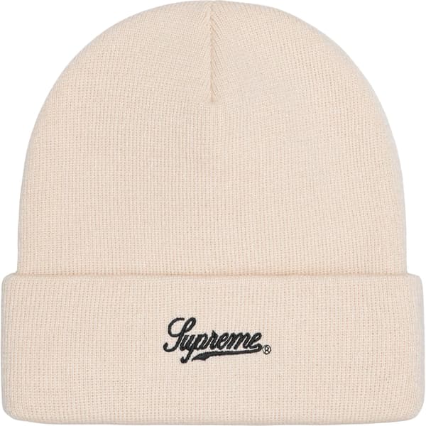 Supreme M.O.P. Beanie - Natural (front)