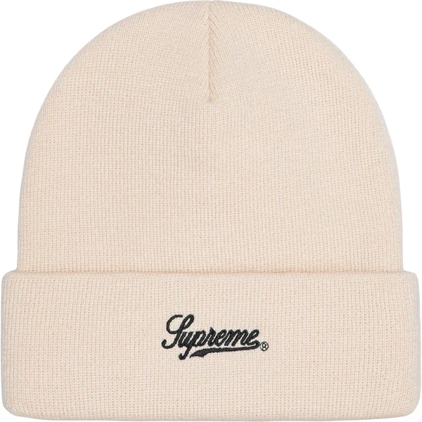 Supreme M.O.P. Beanie - Natural (front)