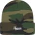 Supreme M.O.P. Beanie - Woodland Camo (front)