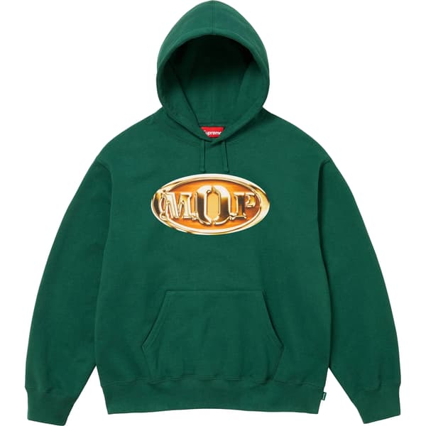 Supreme M.O.P. Hooded Sweatshirt - Dark Green (front)