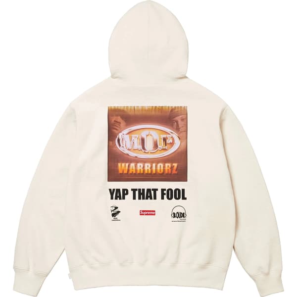 Supreme M.O.P. Hooded Sweatshirt - Natural (front)