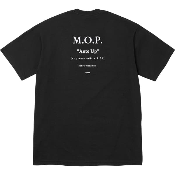 Supreme M.O.P. Tee - Black (front)