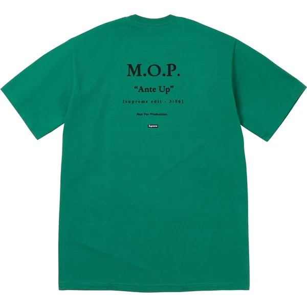 Supreme M.O.P. Tee - Light Pine (front)