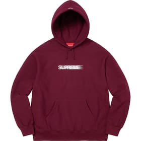 Supreme Motion Logo Hooded Sweatshirt Burgundy