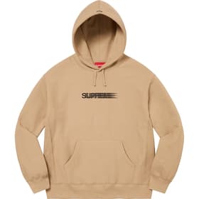 Supreme Motion Logo Hooded Sweatshirt Dark Tan