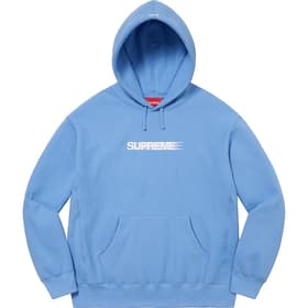 Supreme Motion Logo Hooded Sweatshirt Light Blue