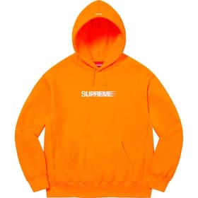 Supreme Motion Logo Hooded Sweatshirt Orange