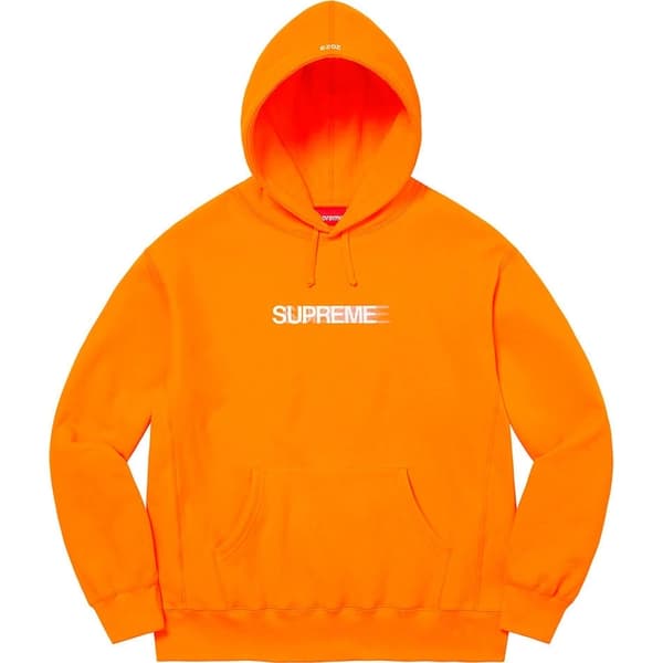 Supreme Motion Logo Hooded Sweatshirt - Orange (front)