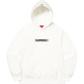 Supreme Motion Logo Hooded Sweatshirt White