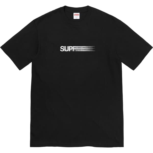 Supreme Motion Logo Tee - Black (front)