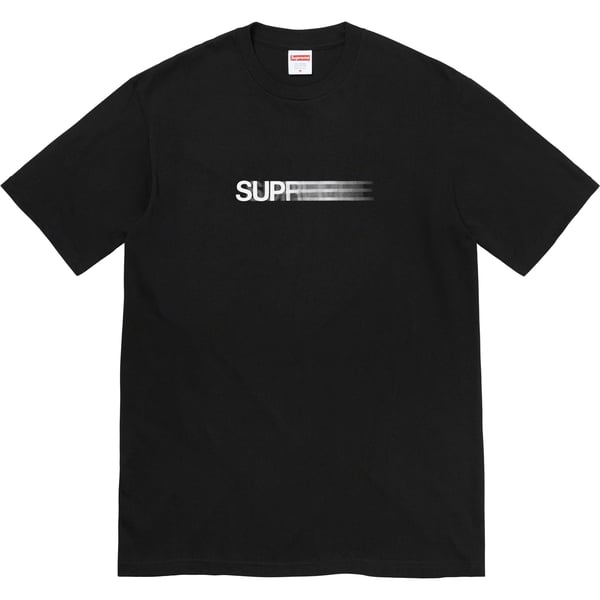 Supreme Motion Logo Tee - Black (front)