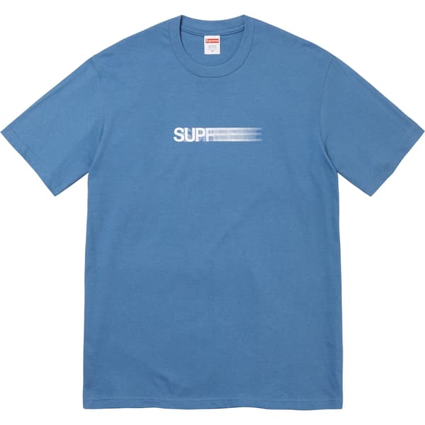 Supreme Motion Logo Tee - Faded Blue (front)