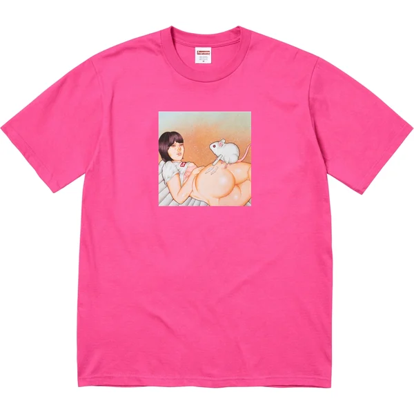 Supreme Mouse Tee - Fuchsia (front)