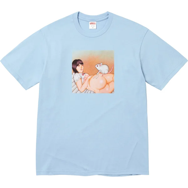 Supreme Mouse Tee - Powder Blue (front)