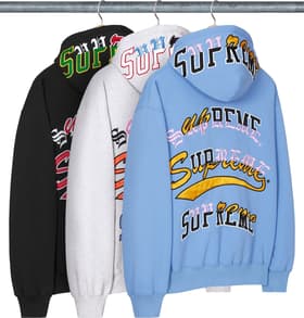 Supreme Multi Logos Hooded Sweatshirt
