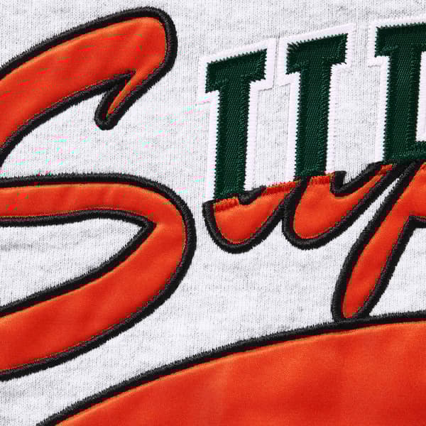 Supreme Multi Logos Hooded Sweatshirt - Ash Grey (front)