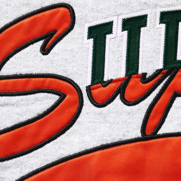 Supreme Multi Logos Hooded Sweatshirt - Ash Grey (front)