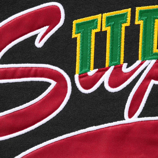 Supreme Multi Logos Hooded Sweatshirt - Black (front)