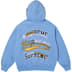 Supreme Multi Logos Hooded Sweatshirt - Light Blue (front)