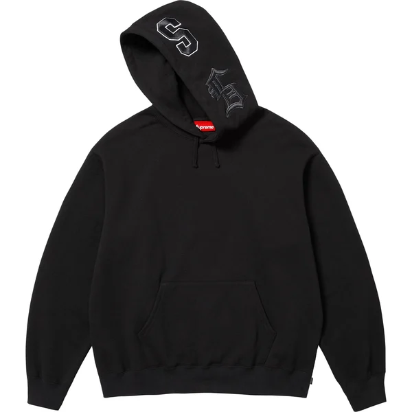 Supreme Multi S Logo Hooded Sweatshirt - Black (front)