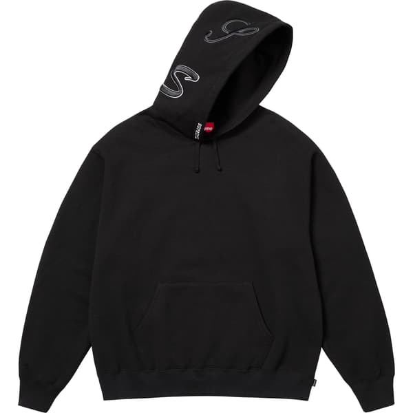 Supreme Multi S Logo Hooded Sweatshirt - Black (front)