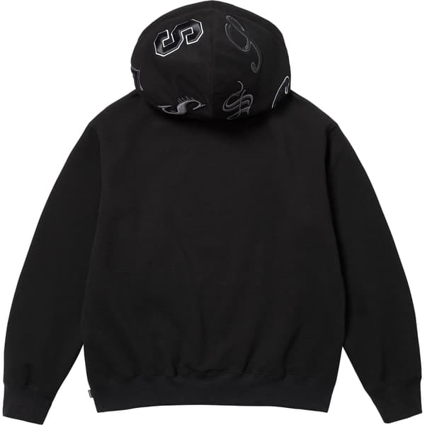 Supreme Multi S Logo Hooded Sweatshirt - Black (front)