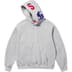 Supreme Multi S Logo Hooded Sweatshirt - Heather Grey (front)