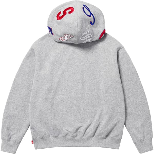 Supreme Multi S Logo Hooded Sweatshirt - Heather Grey (front)