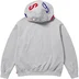 Supreme Multi S Logo Hooded Sweatshirt - Heather Grey (front)