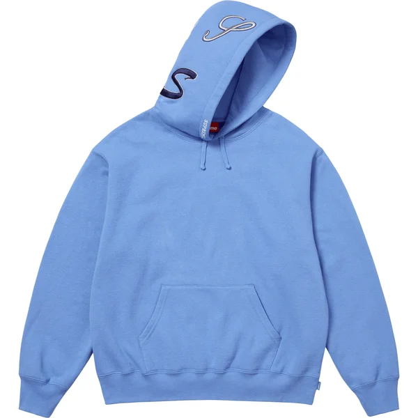 Supreme Multi S Logo Hooded Sweatshirt - Light Blue (front)