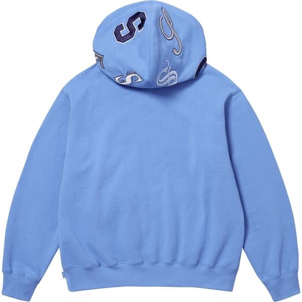 Supreme Multi S Logo Hooded Sweatshirt - Light Blue (front)