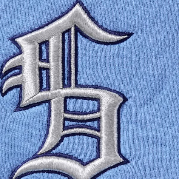 Supreme Multi S Logo Hooded Sweatshirt - Light Blue (front)