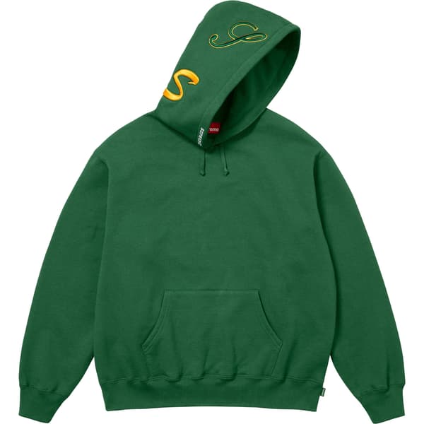 Supreme Multi S Logo Hooded Sweatshirt - Pine (front)
