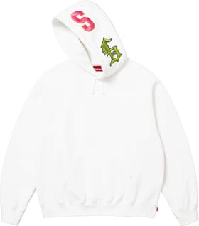 Supreme Multi S Logo Hooded Sweatshirt White