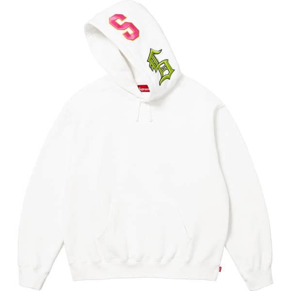 Supreme Multi S Logo Hooded Sweatshirt - White (front)