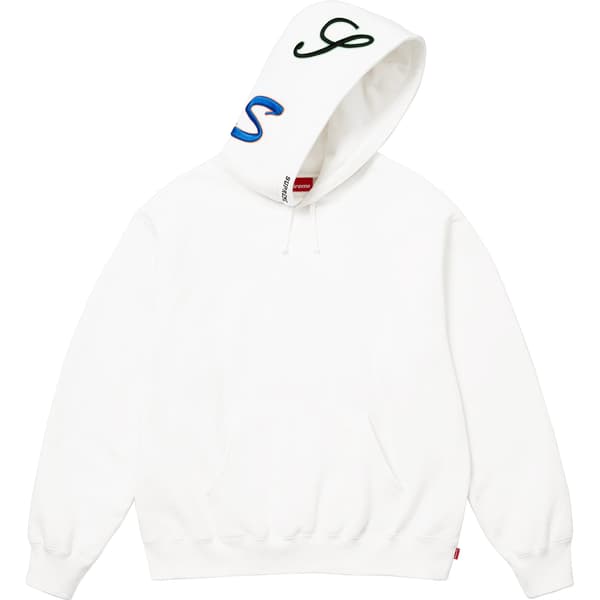 Supreme Multi S Logo Hooded Sweatshirt - White (front)